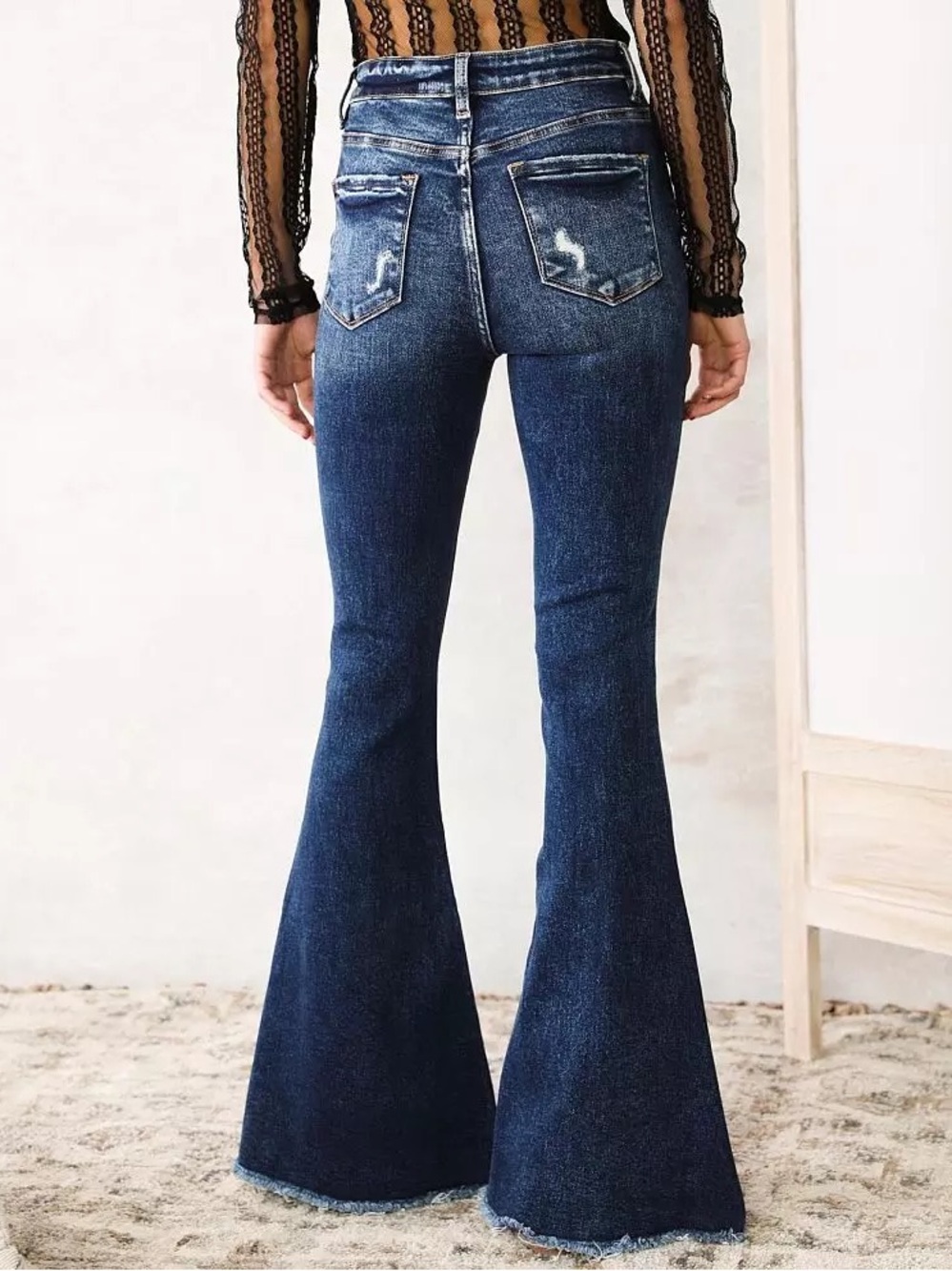 High Rise Extreme Flare Stretch Jean - Picture 4 of 5